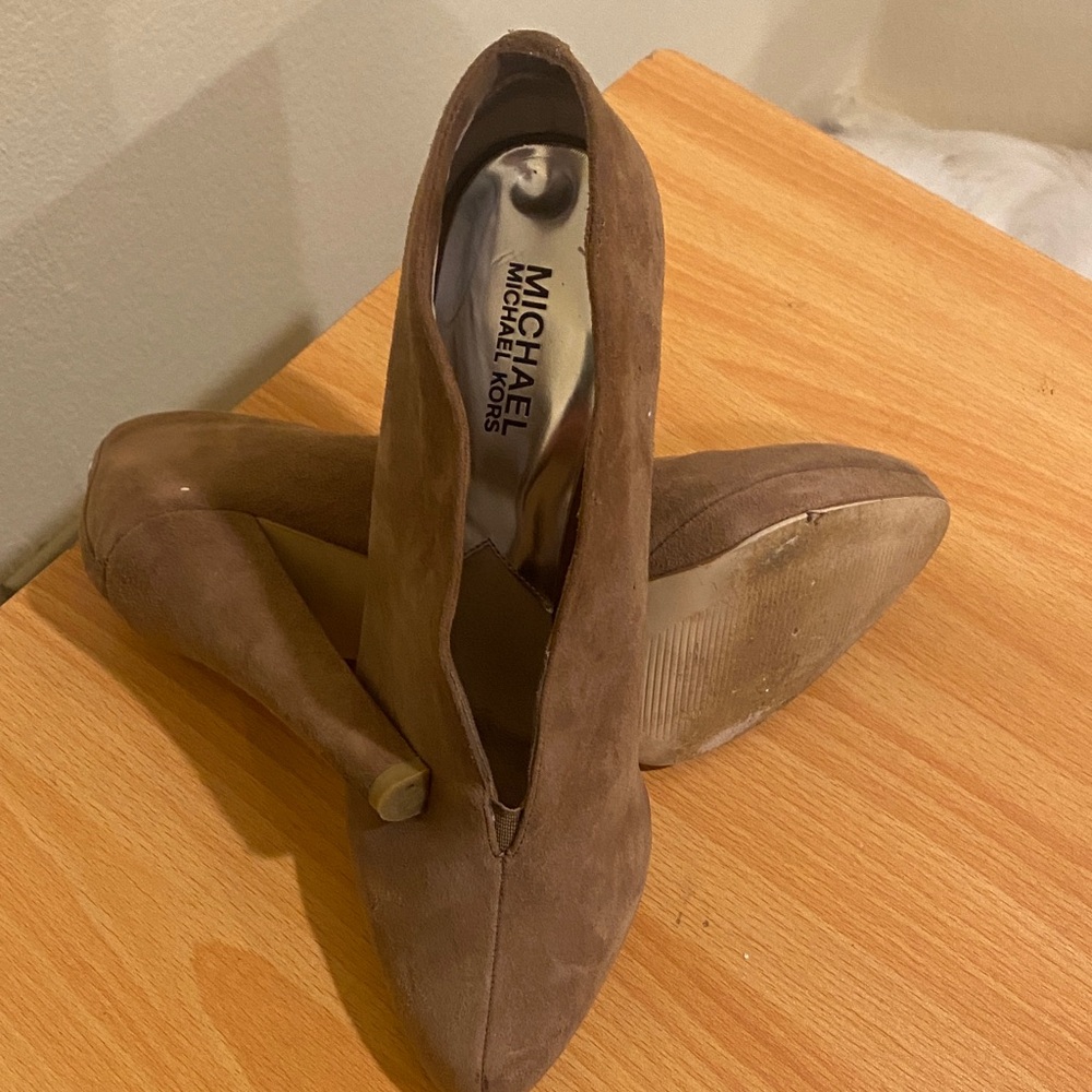 Michael Kors Brown Suede Heels